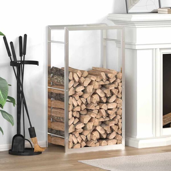 vidaXL br&aelig;ndestativ 50x28x94 cm rustfrit st&aring;l