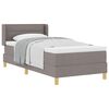 vidaXL Box spring seng med pude Gr&aring;brun 190 x 90 cm Stof