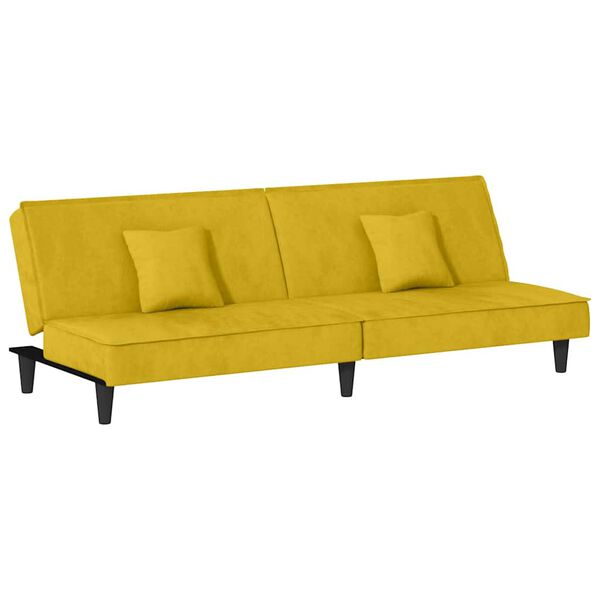 vidaXL sovesofa velour gul