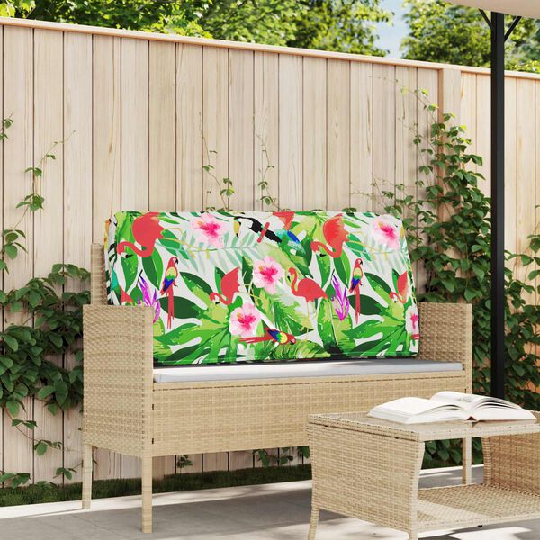 vidaXL Pude Blomstret Flerfarvet 120 x 60 x 12 cm Oxford stof