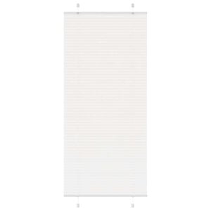 vidaXL Pliss&eacute;gardin Hvid 85x200 cm Stofbredde 84,4 cm Polyester