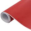 vidaXL bilfolie 100x150 cm 4D r&oslash;d