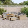 vidaXL Havesofa S&aelig;t 13 pcs Beige polyrattan