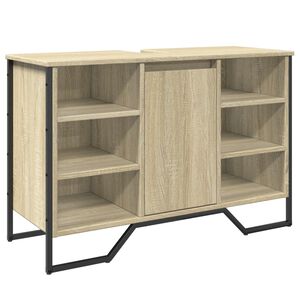 vidaXL underskab til h&aring;ndvask 91x35x60 cm konstrueret tr&aelig; sonoma-eg