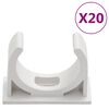 vidaXL kabelkanaler med clips &Oslash;30 mm 10 m PVC