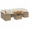 vidaXL sofas&aelig;t til haven 8 dele med hynder polyrattan beige