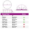 vidaXL Pool Dome Gr&oslash;n 472 x 460 x 229 cm