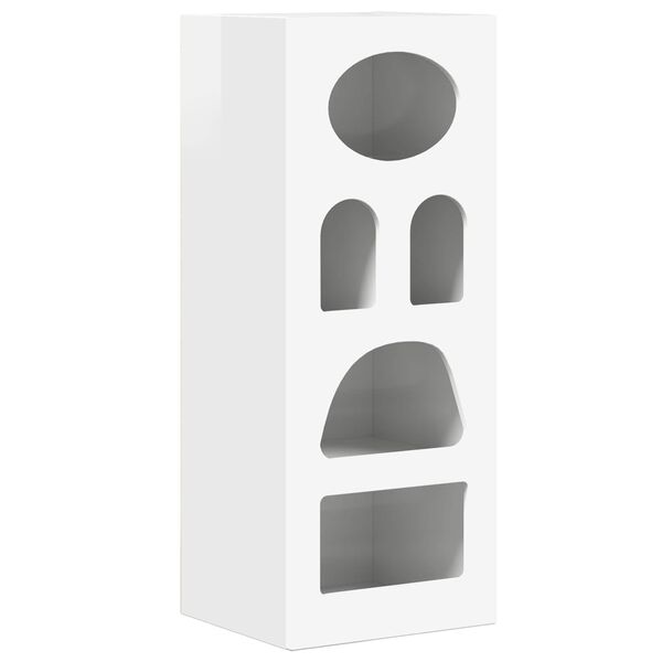 vidaXL Sideboard H&oslash;j gloss hvid 40 x 35 x 100,5 cm Konstrueret tr&aelig;