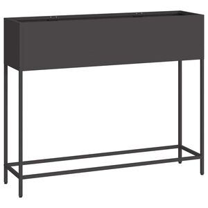vidaXL H&aelig;vet haveplante Sort 100 x 26 x 82 cm St&aring;l