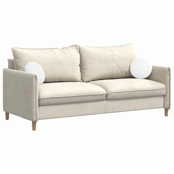 vidaXL S&aelig;depuder 2 pcs Hvid &Oslash;30 x 13 cm Stof