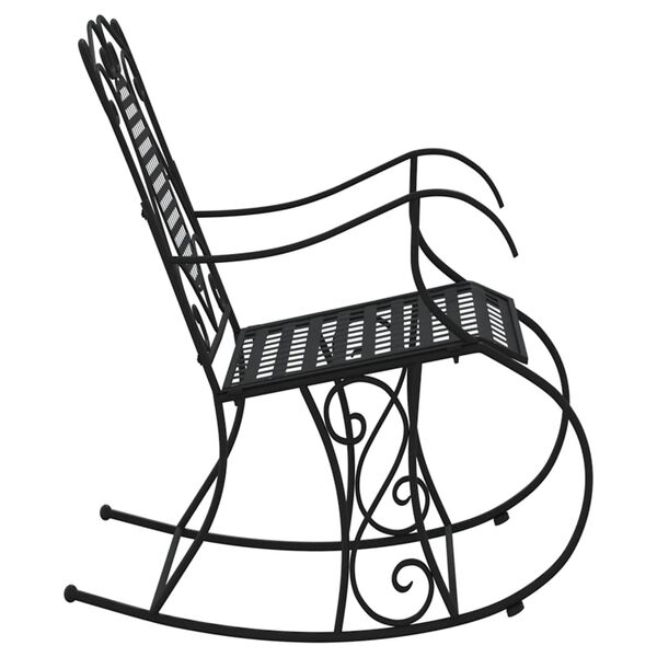 vidaXL gyngebænk 84 cm stål sort