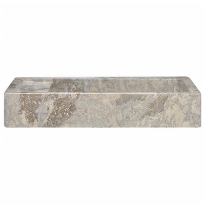 vidaXL håndvask 58x39x10 cm marmor grå