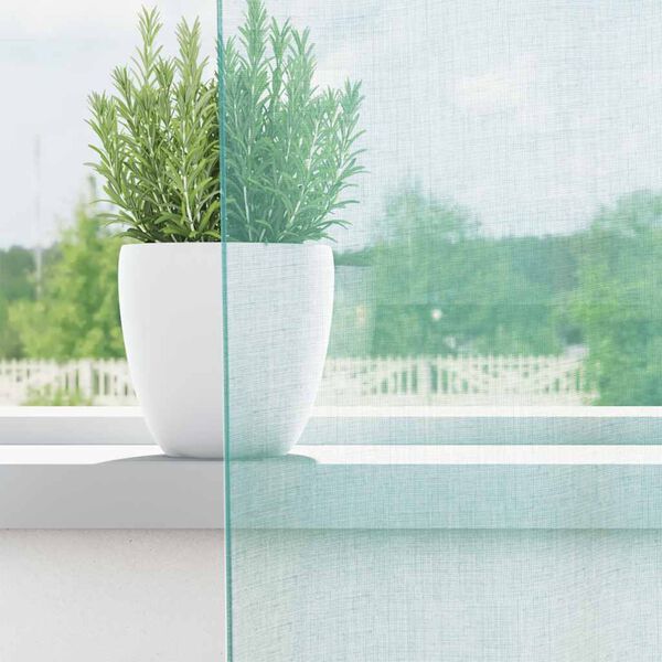 vidaXL voile-gardiner med &oslash;skner 2 stk. turkis