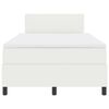vidaXL Box spring seng Creme og hvid 203 x 120 x 88 cm Corduroy stof