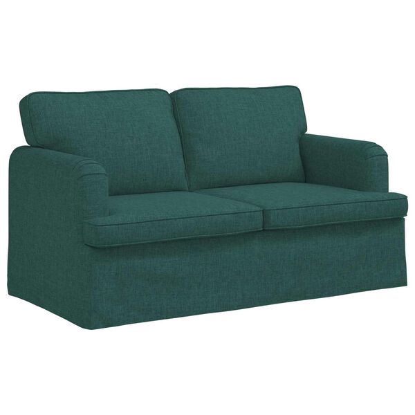 vidaXL Sofa M&oslash;rkegr&oslash;n 144 x 80 x 85 cm Stof