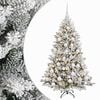 vidaXL Kunstig juletr&aelig; med kugler 150 cm 150 LED'er Varm hvid