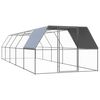 vidaXL udend&oslash;rs h&oslash;nseg&aring;rd 3x10x2 m galvaniseret st&aring;l