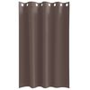 vidaXL M&oslash;rkl&aelig;gningsgardiner med ringe 2 pcs M&oslash;rk Brun 175 x 140 cm