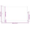 vidaXL sammenrullelig sidemarkise til terrassen 180x300 cm sort
