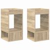 vidaXL Endebord 2 stk. Sonoma eg 30 x 30 x 56 cm Konstrueret tr&aelig;