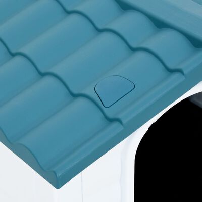 vidaXL hundehus 90,5x68x66 cm polypropylen blå