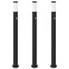 vidaXL pullertlamper med sensor 3 stk. 110 cm rustfrit st&aring;l IP44