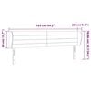 vidaXL sengegavl med kanter 163x23x78/88 cm fl&oslash;jl m&oslash;rkegr&oslash;n