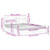 vidaXL seng Viana med madras 180x200 cm kunstl&aelig;der cappuccinofarvet