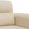 vidaXL 2-personers sofa 120 cm mikrofiberstof cremefarvet