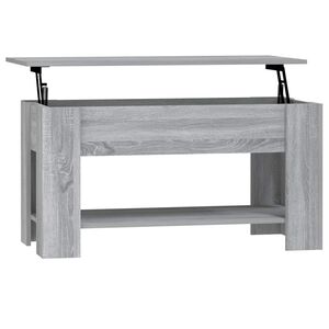 vidaXL sofabord 101x49x52 cm konstrueret tr&aelig; gr&aring; sonoma-eg