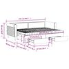 vidaXL daybed med udtræk og skuffer 80x200 cm velour mørkegrøn