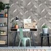 DUTCH WALLCOVERINGS tapet Onyx m&oslash;rkegr&aring;