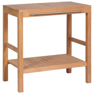 vidaXL badev&aelig;relsesskab 74x45x75 cm massivt teak