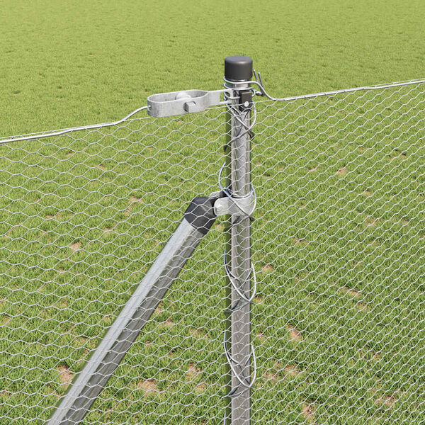 vidaXL Hegnsp&aelig;l S&oslash;lv 10 x 1,4 m (13 mm net) St&aring;l