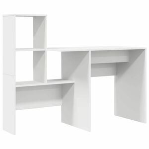 vidaXL Bord Hvid Konstrueret tr&aelig; 131,5 x 50 x 106,5 cm