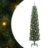 vidaXL Kunstigt juletr&aelig; med stativ Gr&oslash;n 240 cm PVC og St&aring;l og Plastik