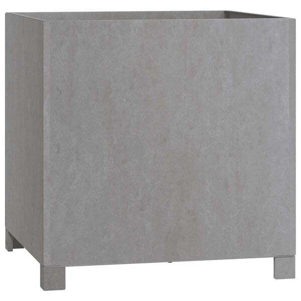 vidaXL plantekasse med ben 50x50x50 cm cortenst&aring;l rustfarvet