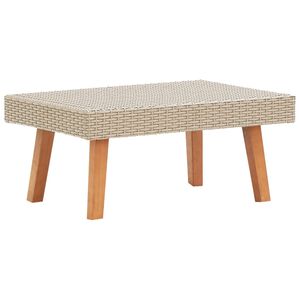 vidaXL udend&oslash;rs sofabord polyrattan beige