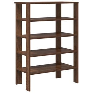vidaXL skoreol 61x32x87,5 cm konstrueret tr&aelig; brun egetr&aelig;sfarve