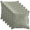 vidaXL Pudebetr&aelig;k 6 pcs HOUTEN Gr&oslash;n 40 x 40 cm Chenille Stof