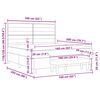 vidaXL Box spring seng med madras Gr&aring;brun 160 x 200 cm Stof