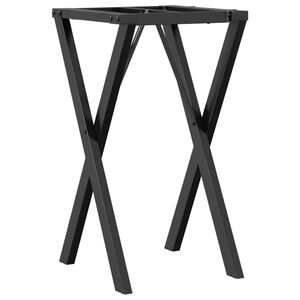 vidaXL bordben til spisebord 40x40x73 cm X-stel st&aring;l