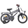 vidaXL B&oslash;rnecykel 14 tommer anbefalet til 3-5 &aring;r gammel M&oslash;rkegr&aring;