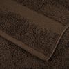 vidaXL Premium badeh&aring;ndkl&aelig;der SOLUND 10 stk. brun 70x140 cm 600 gsm