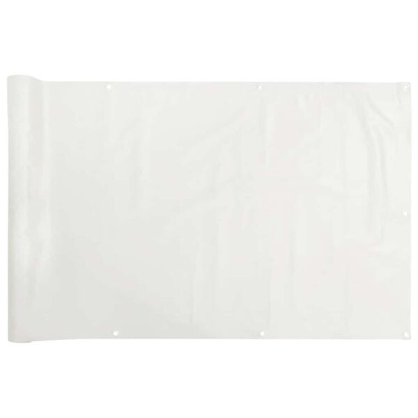 vidaXL altanafsk&aelig;rmning 400x75 cm PVC hvid