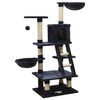vidaXL kradsetræ med sisalkradsestolper 122 cm blå