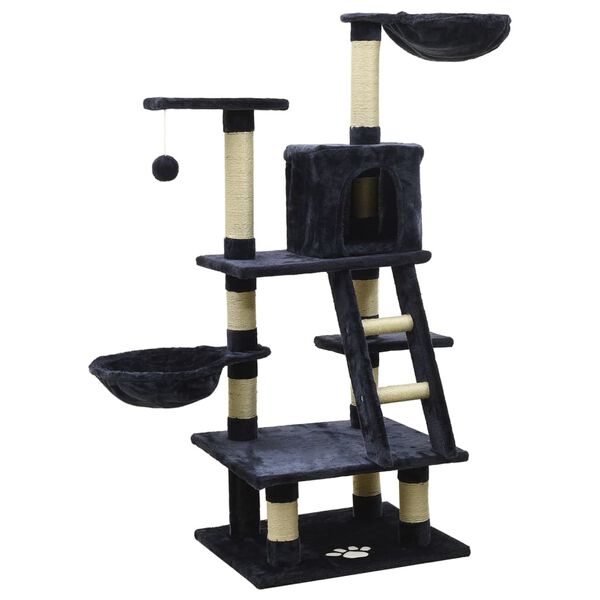 vidaXL kradsetræ med sisalkradsestolper 122 cm blå