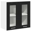 vidaXL H&aelig;ngeskab Sort eg 60 x 31 x 60 cm Konstrueret tr&aelig;