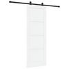 vidaXL Skyded&oslash;r 78 x 211 cm Konstrueret tr&aelig; Hvid og sort