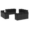 vidaXL sofas&aelig;t til haven 12 dele med hynder polyrattan sort